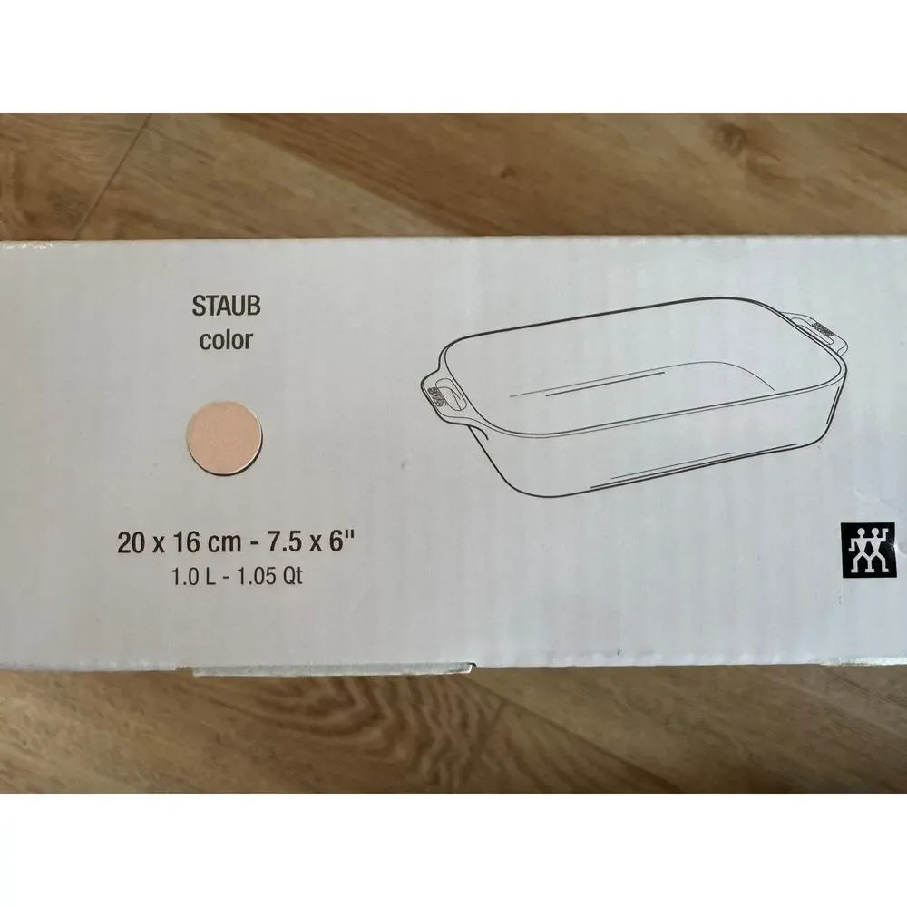 Staub Ceramic Rectangular Gratin Baking Dish 7.5
